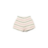 Striped jersey shorts
