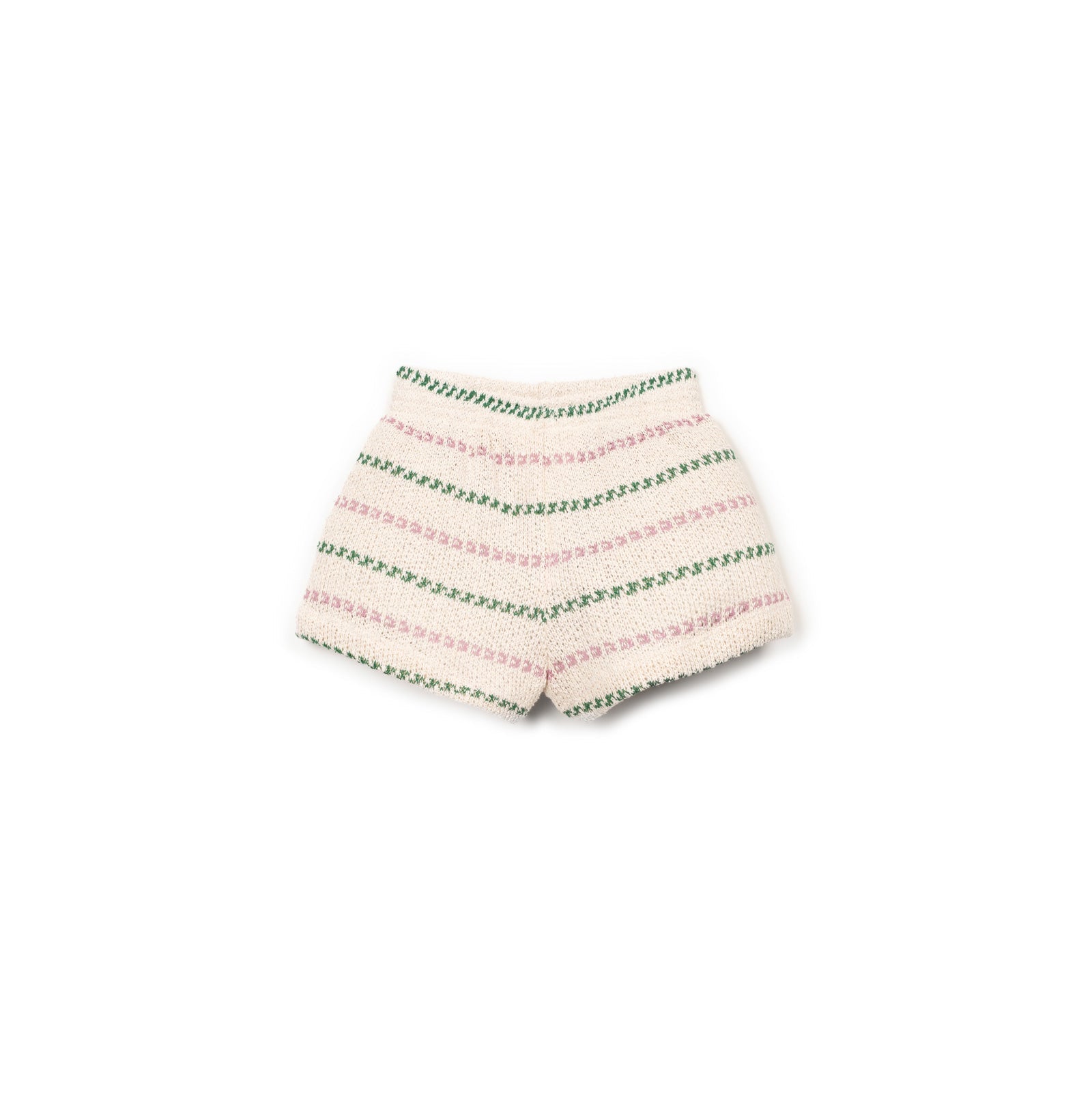 Striped jersey shorts