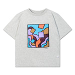 REPOSE / Tee shirt - light mixed grey