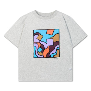 REPOSE / Tee shirt - light mixed grey