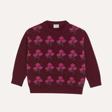 Flowers Burgundy Jumper