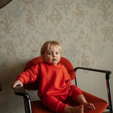 Oversized one suit - firecracker red