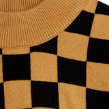 Chess Check knitted sweater