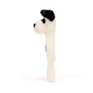 JELLYCAT / Bashful Black & Cream Puppy Ring Rattle
