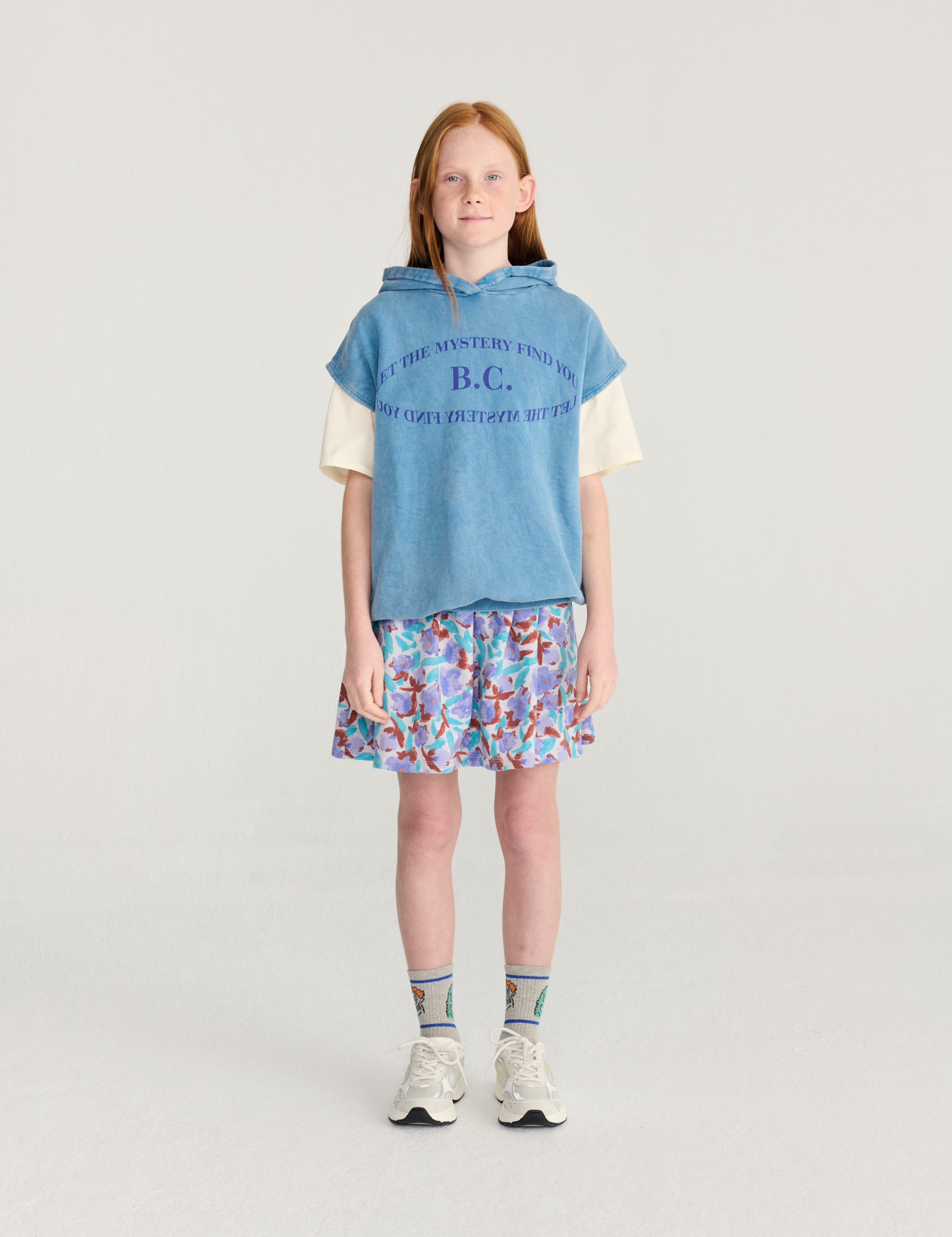 Watercolor ao fleece skirt