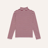 Burgundy Stripe Turtleneck