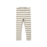 Striped rib leggings