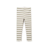 Striped rib leggings