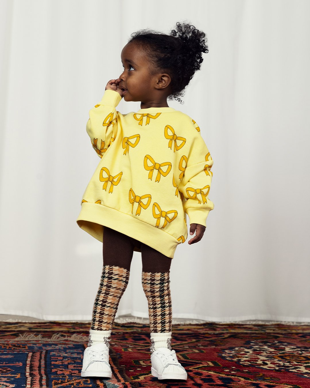 MINI RODINI / 2-pack flower leggings, BABY
