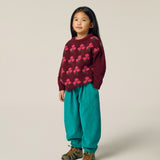 Flowers Burgundy Jumper