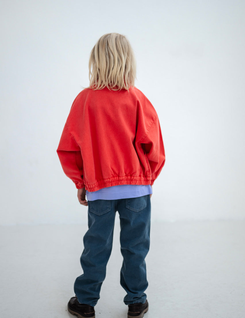 Windbreaker - washed flame red