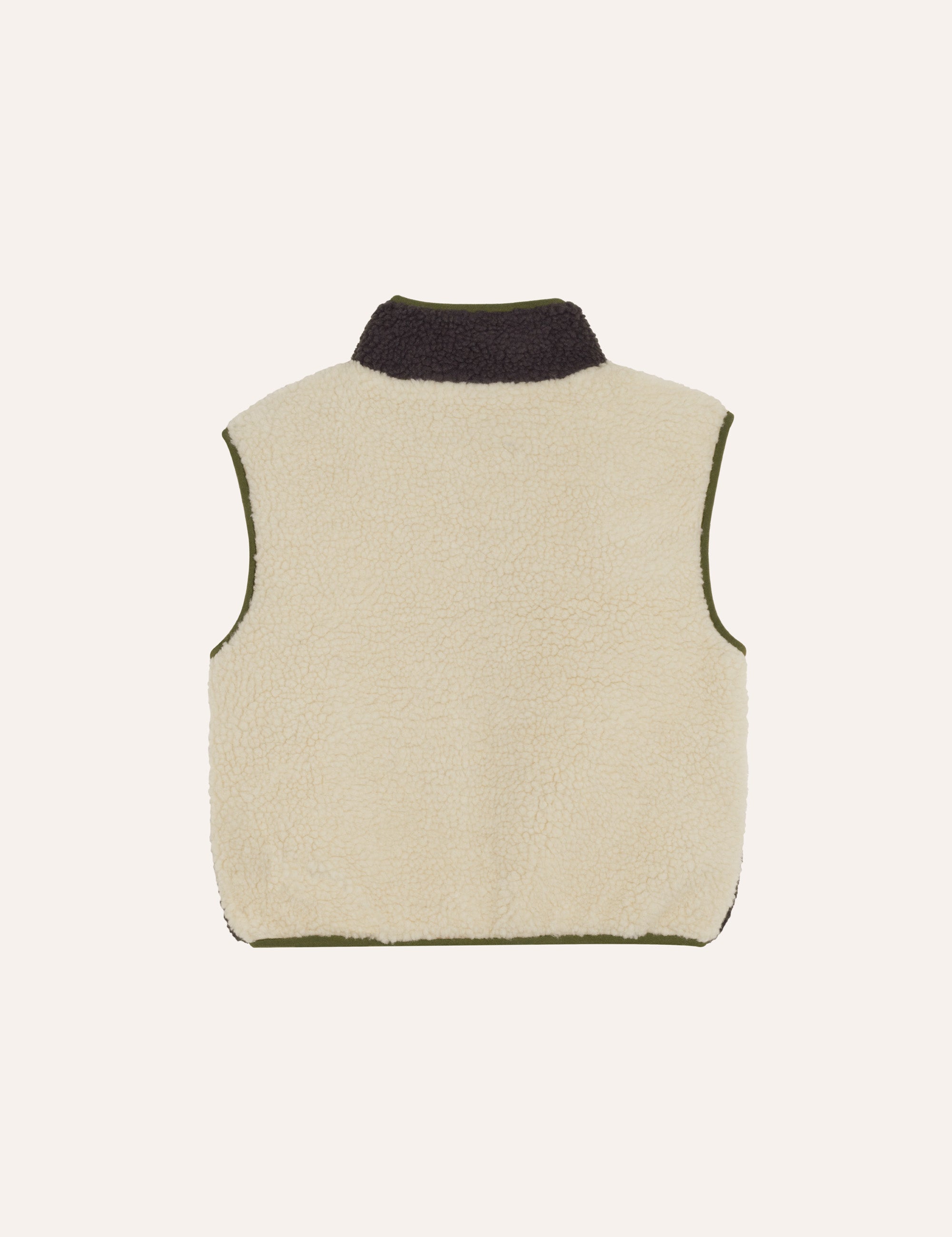 Ecru Teddy Vest