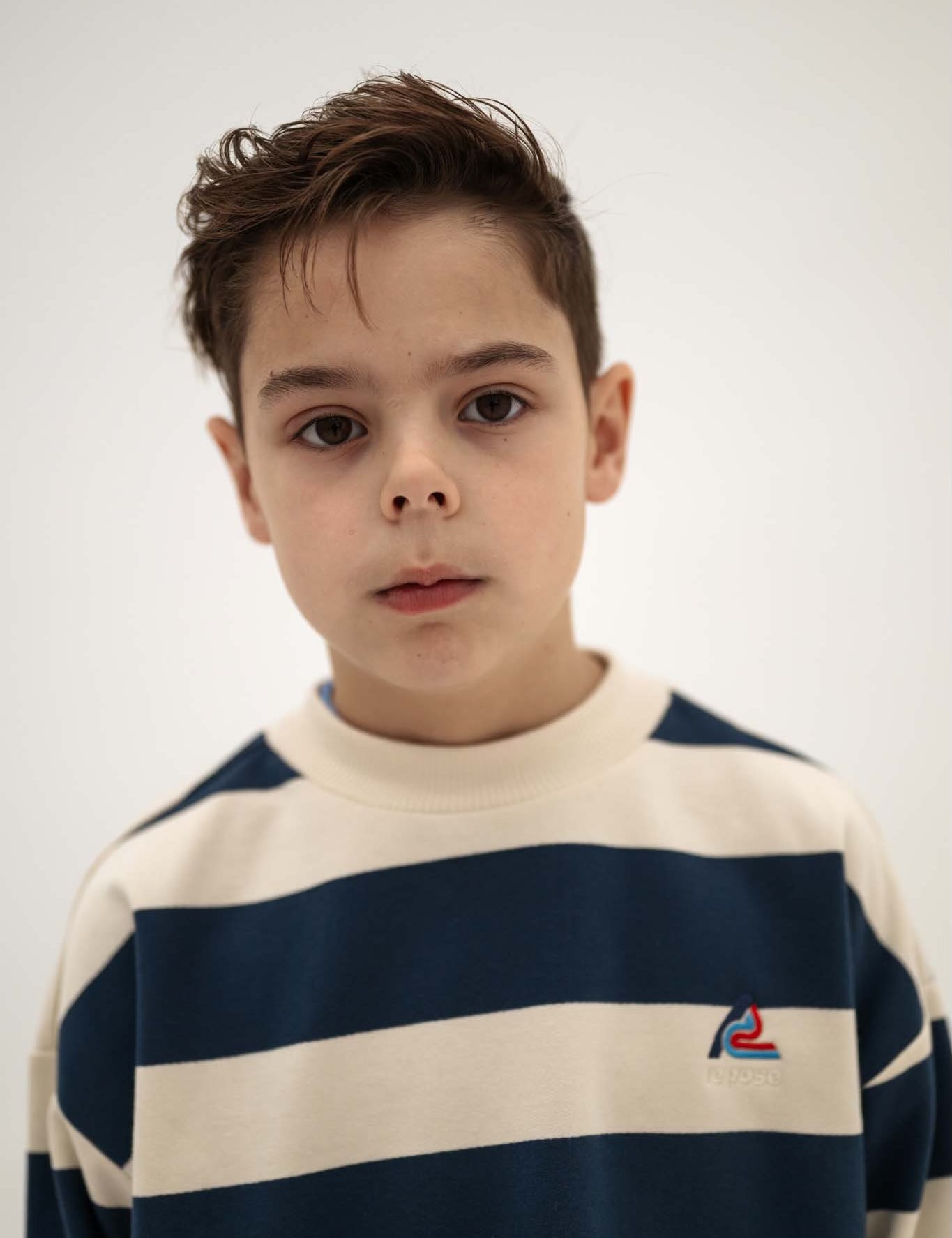 Boxy Sweater - eclipe blue stripe