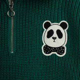 Panda Patch Chunky Knit