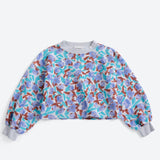 Watercolor ao cropped sweatshirt