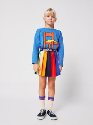 BOBO CHOSES / Bobo Color block pleated skirt