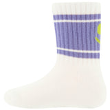 Socks stripes smile - lila