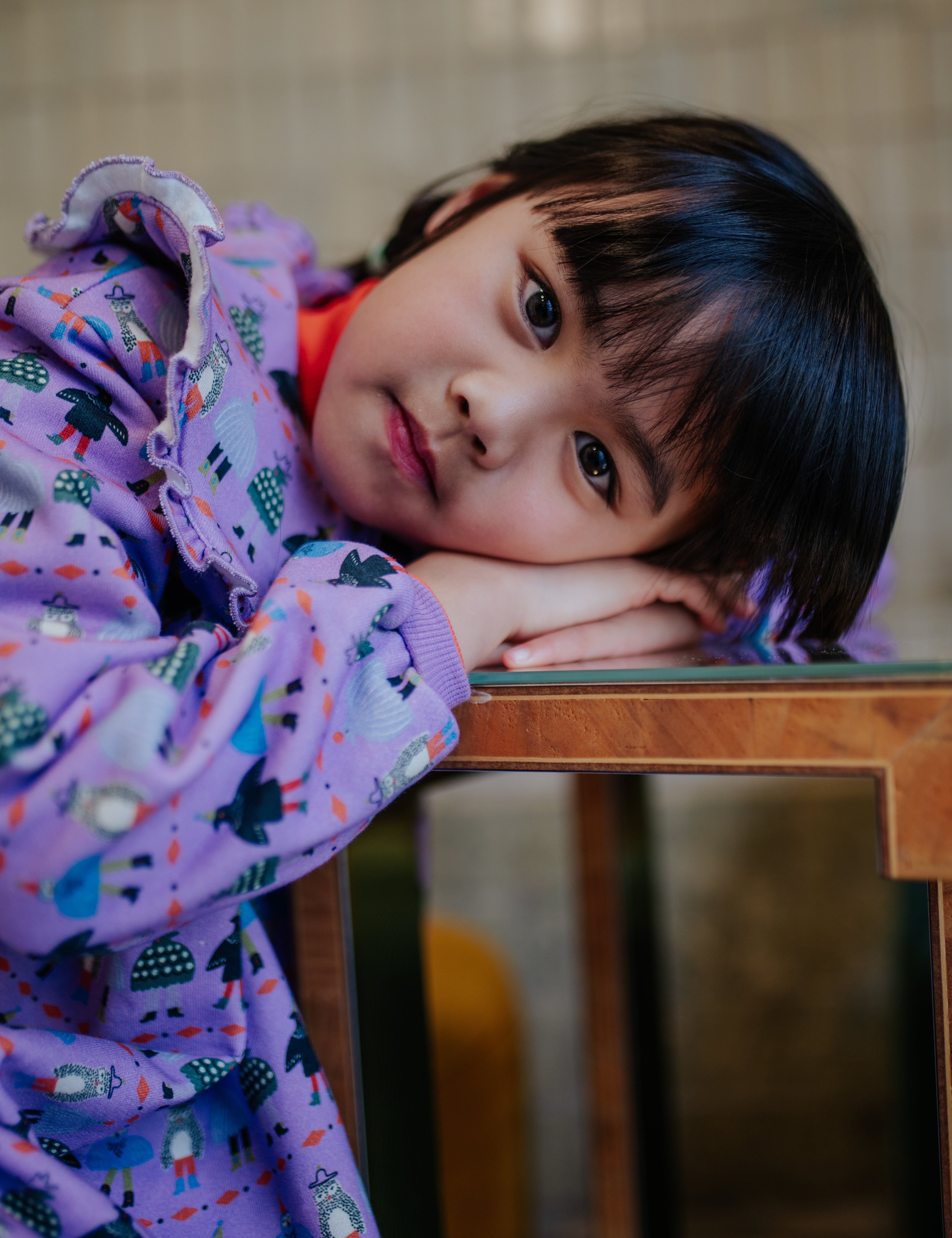 Fancy collar sweat dress