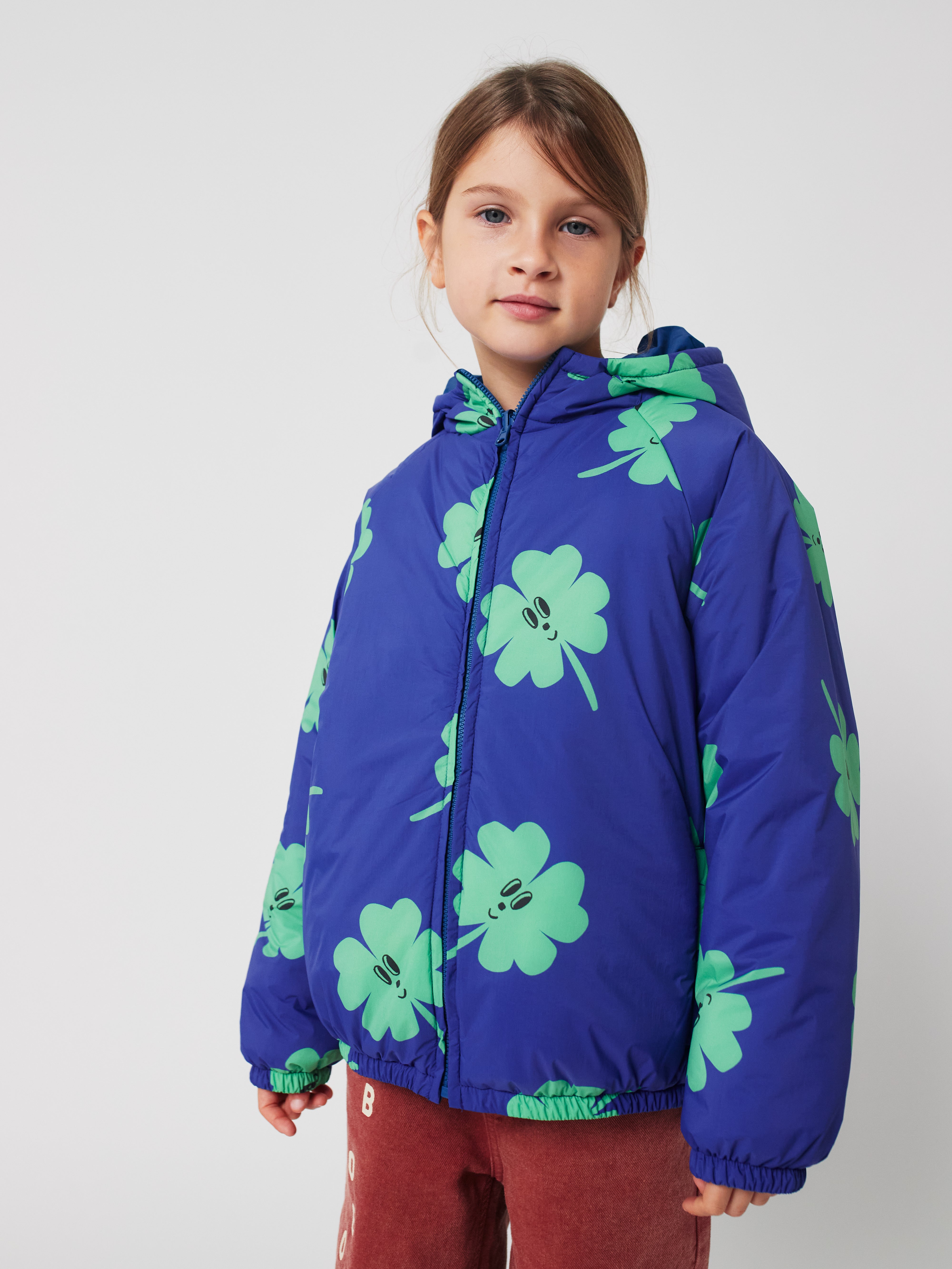 BOBO CHOSES / Lucky Clover all over reversible anorak