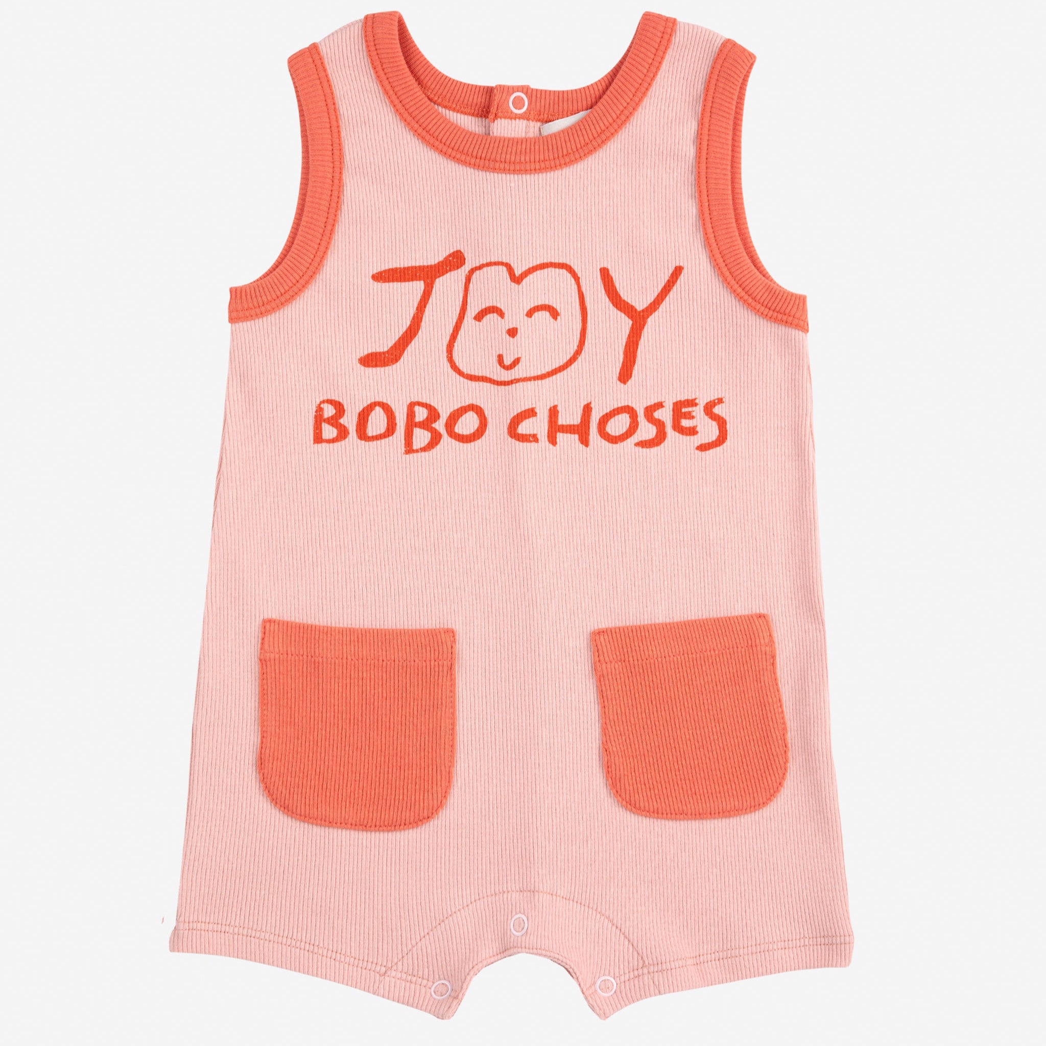 BOBO CHOSES /  Smiling Pink playsuit, BABY