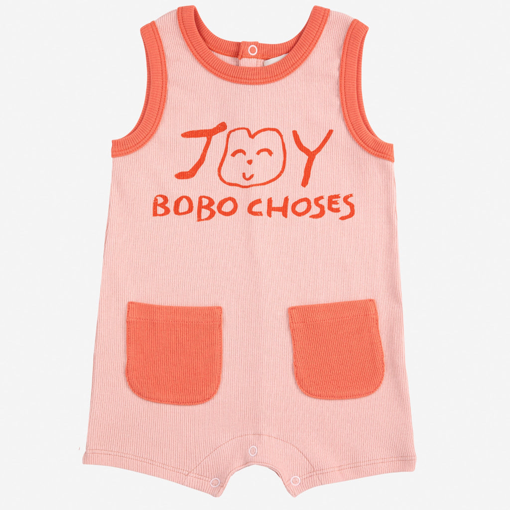 BOBO CHOSES /  Smiling Pink playsuit, BABY