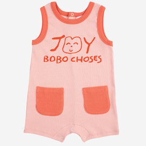 BOBO CHOSES /  Smiling Pink playsuit, BABY