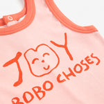 BOBO CHOSES /  Smiling Pink playsuit, BABY