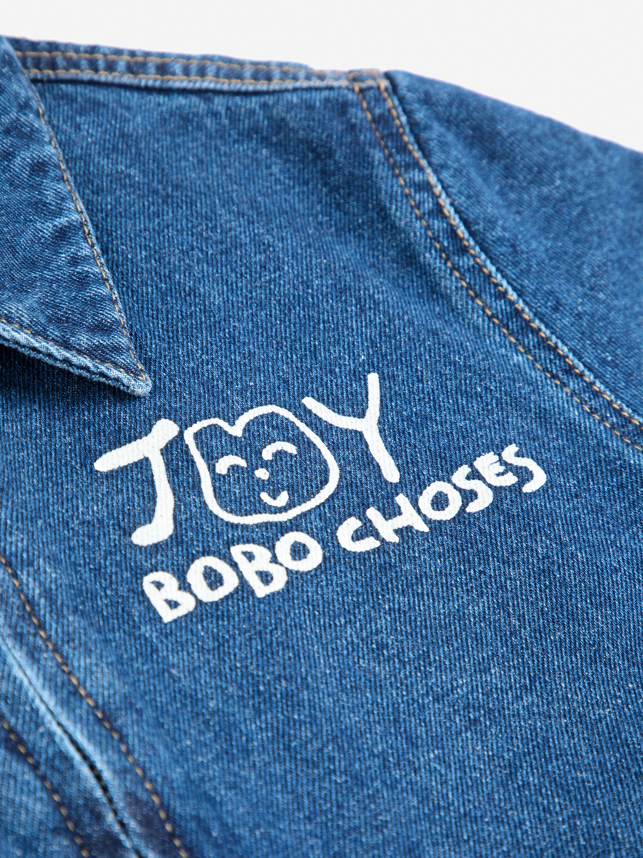 BOBO CHOSES / Smiling Denim overall LAATSTE; 116-122
