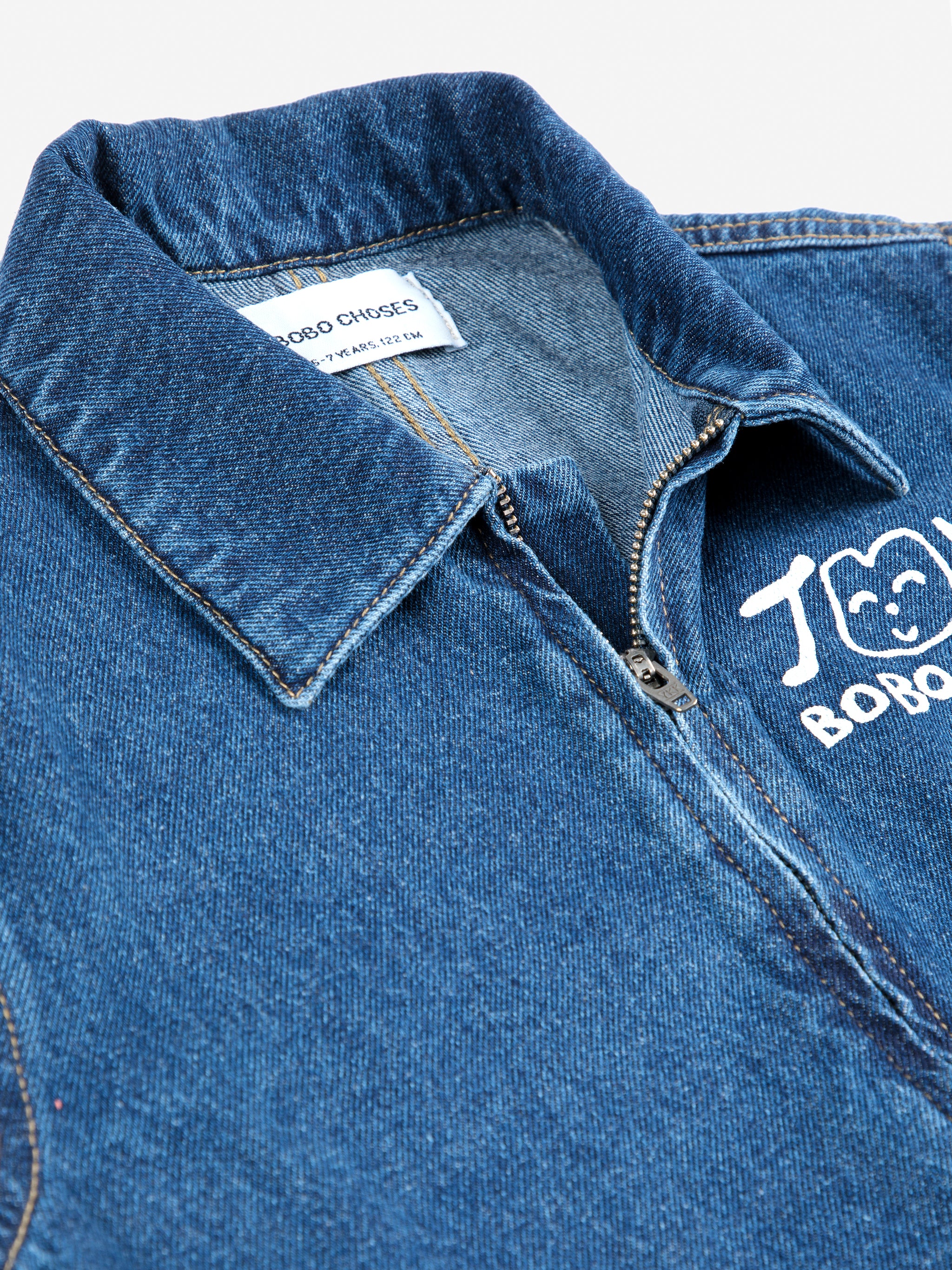BOBO CHOSES / Smiling Denim overall LAATSTE; 116-122