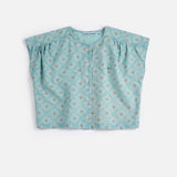 Daisy Mosaic ao woven top
