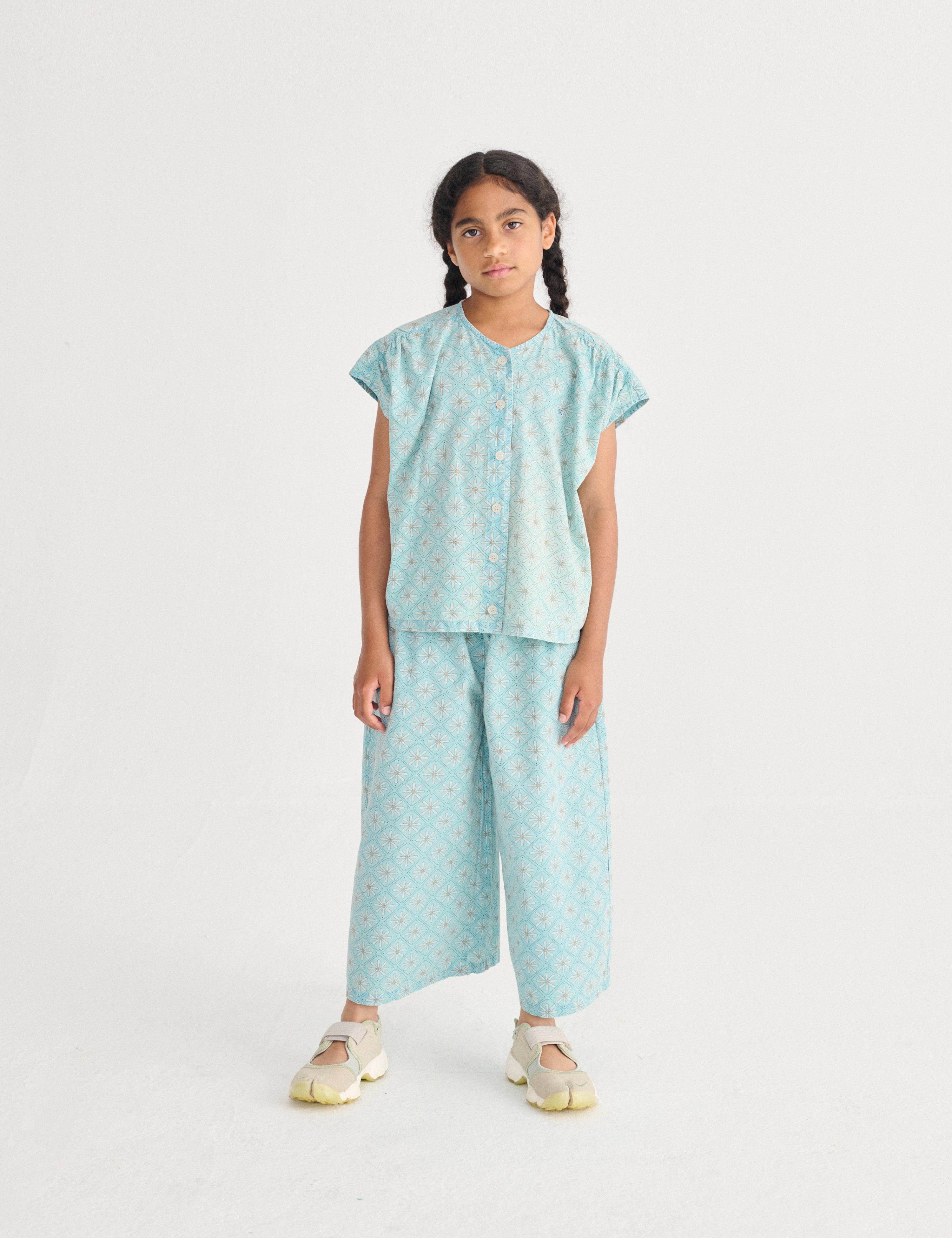 Daisy Mosaic ao woven top