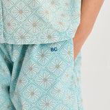 Daisy Mosaic ao woven top
