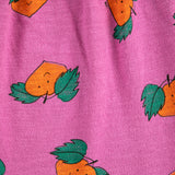 Tangerine ao ruffled dress