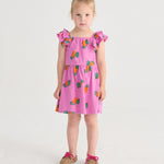 BOBO CHOSES / Tangerine ao ruffled dress