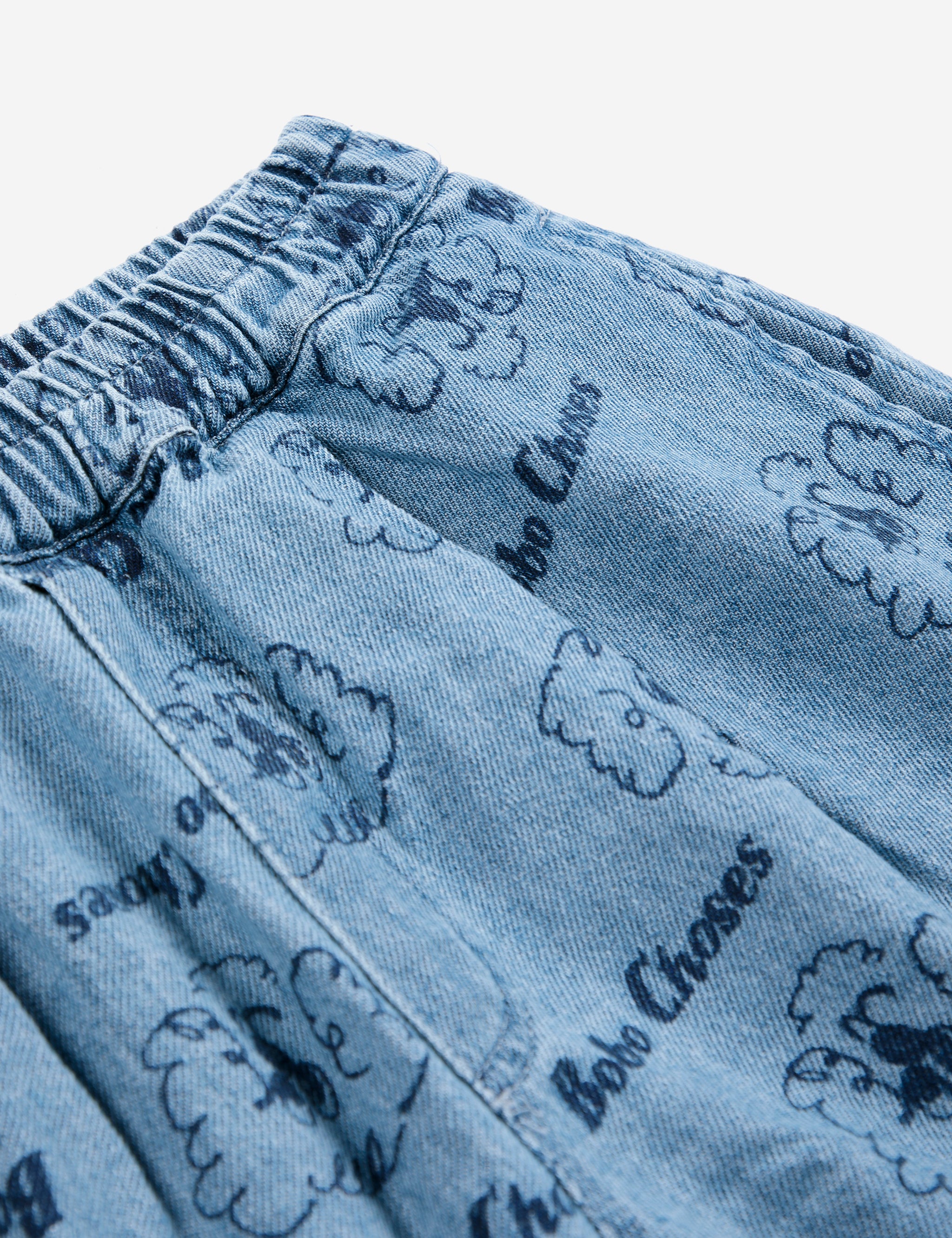Pickles The Dog all over denim short