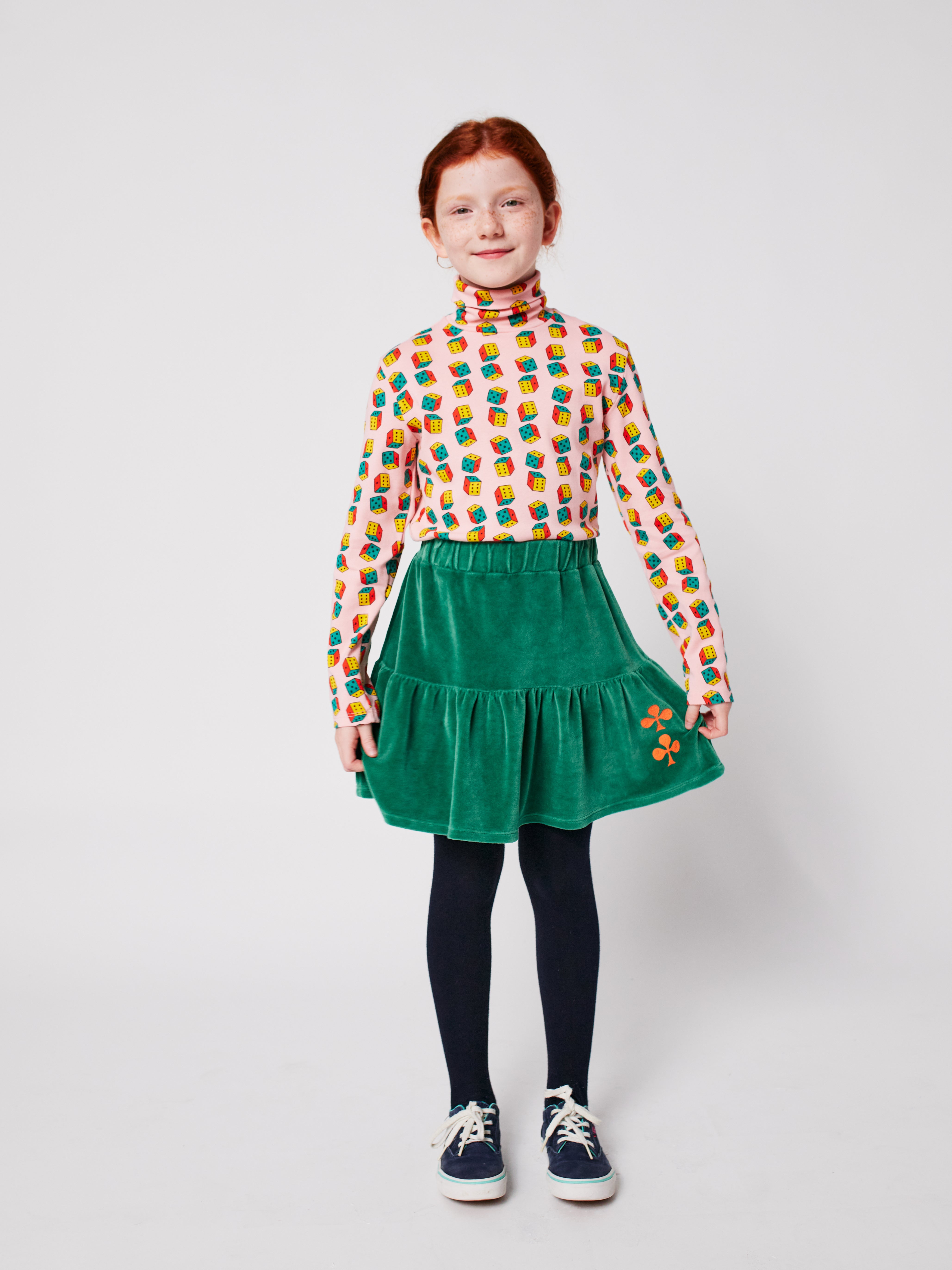 BOBO CHOSES / Clover velvet skirt