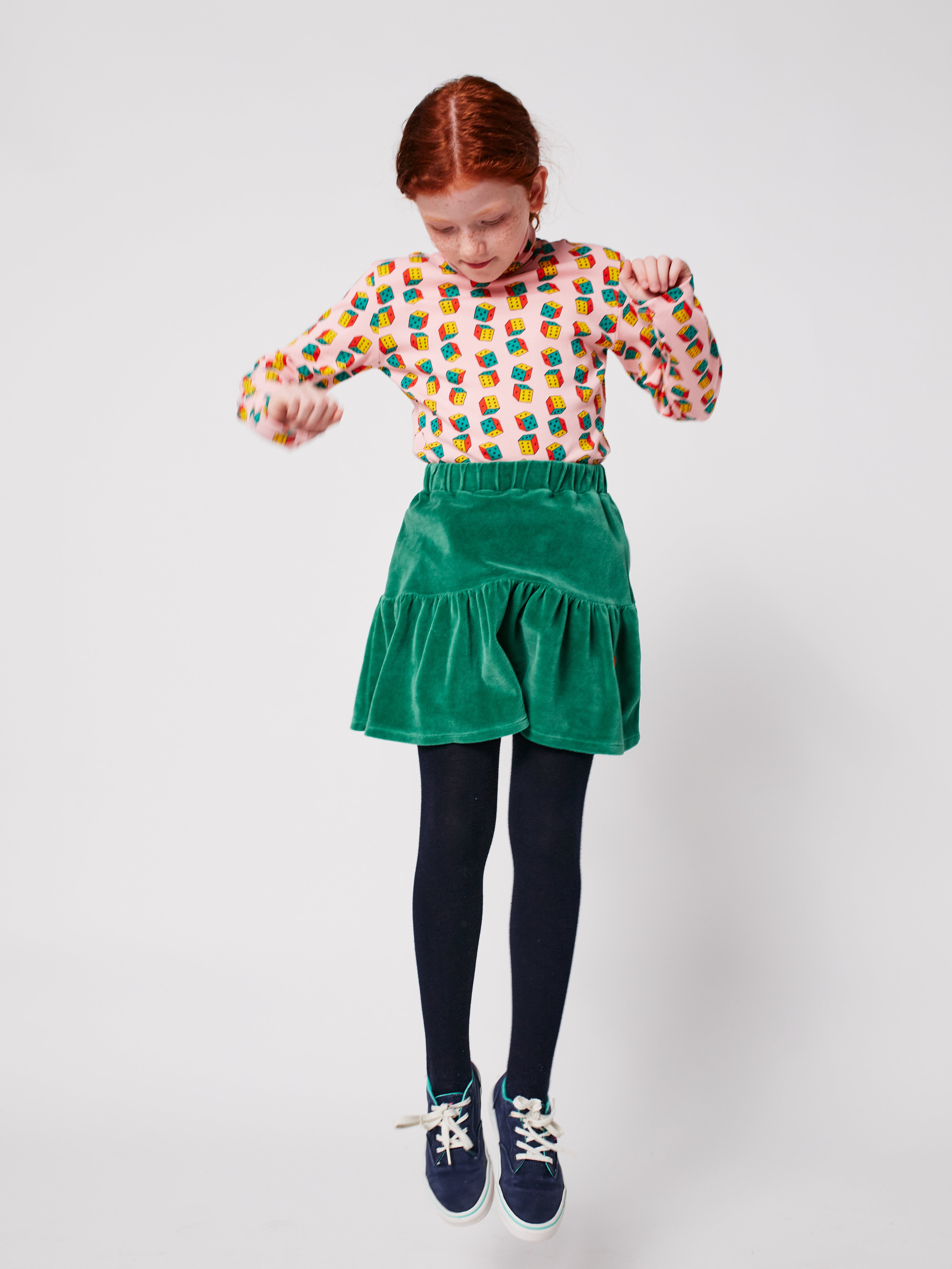 BOBO CHOSES / Clover velvet skirt