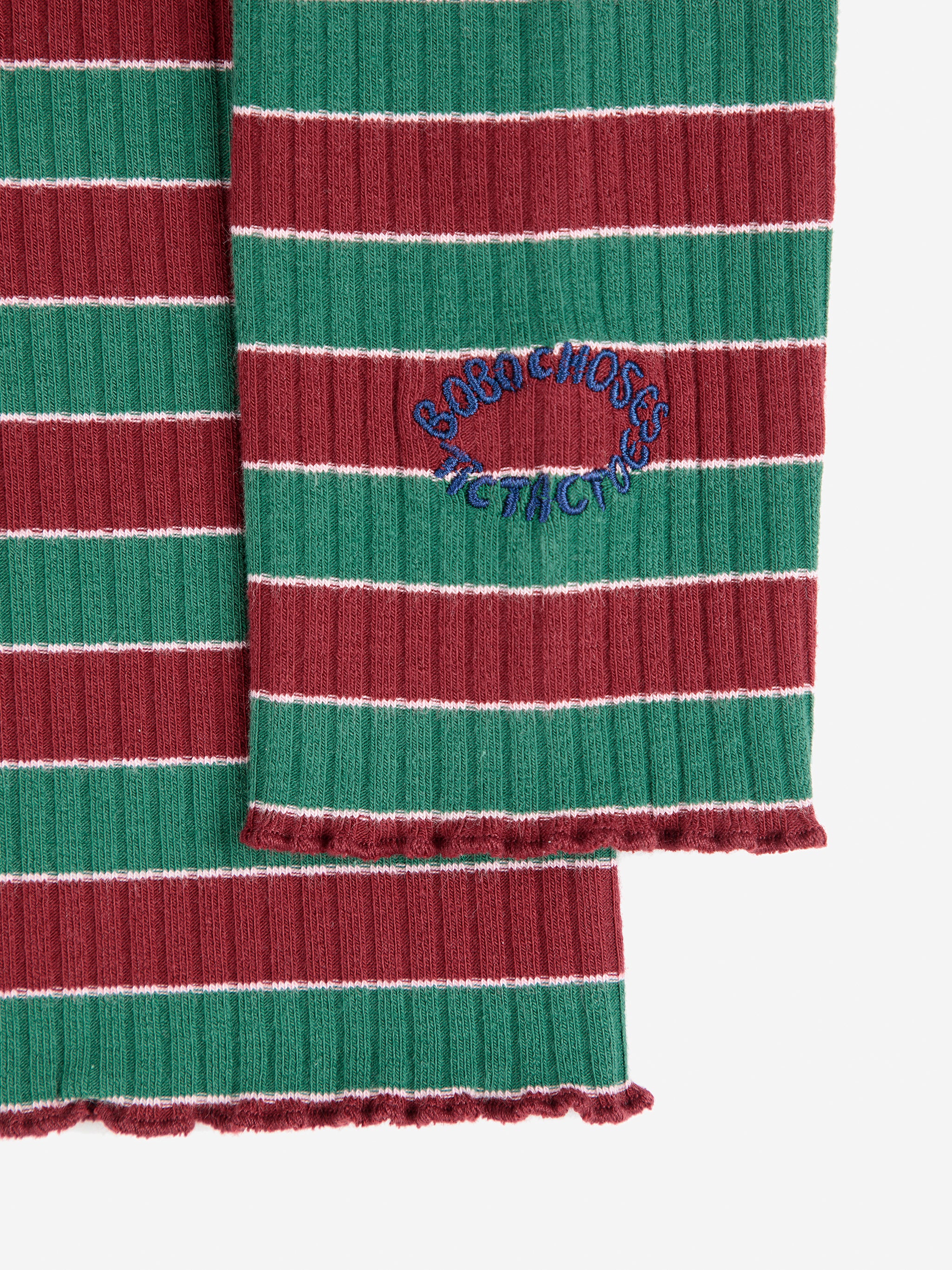 BOBO CHOSES / Multicolor Stripes turtle neck T-shirt