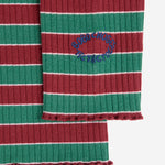 BOBO CHOSES / Multicolor Stripes turtle neck T-shirt
