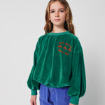 BOBO CHOSES / Have Fun velvet sweatshirt