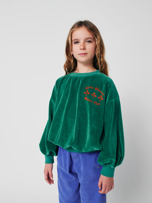 BOBO CHOSES / Have Fun velvet sweatshirt