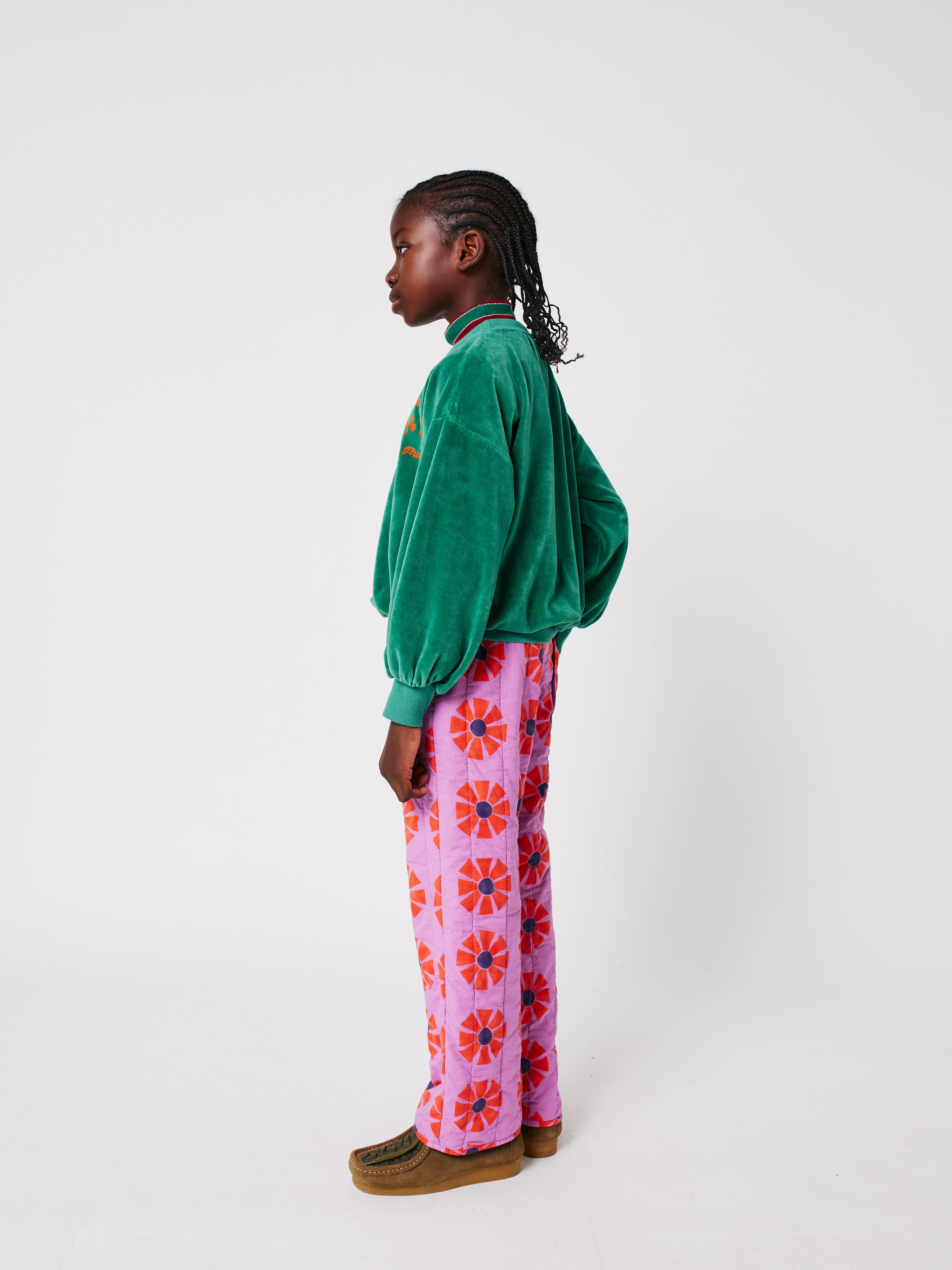 BOBO CHOSES / Have Fun velvet sweatshirt