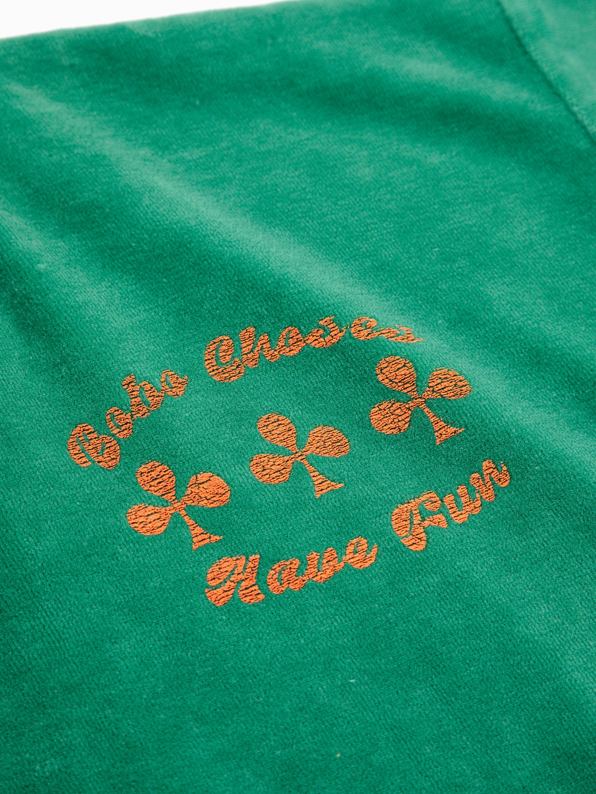 BOBO CHOSES / Have Fun velvet sweatshirt