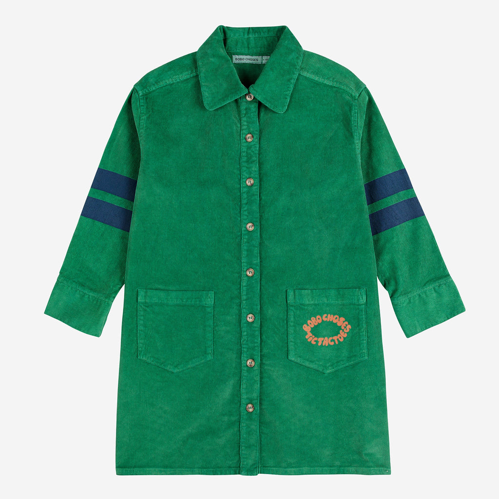 BOBO CHOSES / Tic Tac Toe corduroy shirt dress