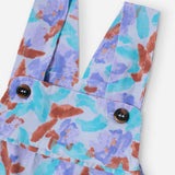 Watercolor all over corduroy overall