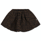 Balloon Mini Skirt - chocolate leopard jaquard