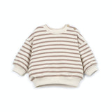 Striped Jersey Sweater - Brown