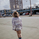 REPOSE / Crop Heart Sweater - lavender fog tie dye