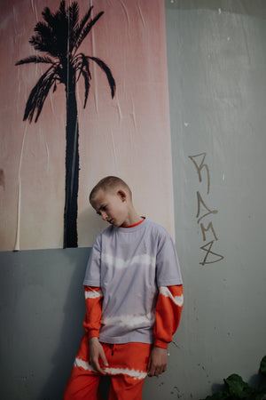 REPOSE / Tee shirt - lavender fog tie dye