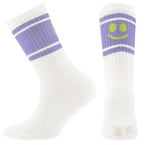 Socks stripes smile - lila